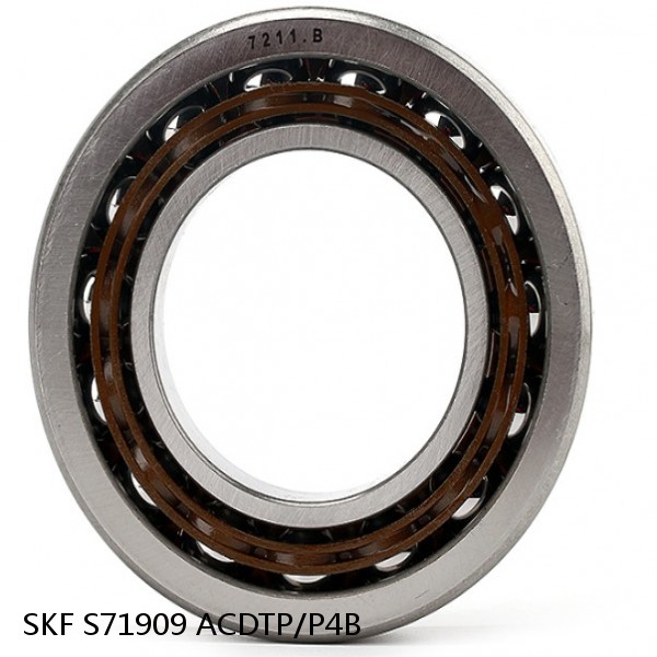 S71909 ACDTP/P4B SKF High Speed Angular Contact Ball Bearings